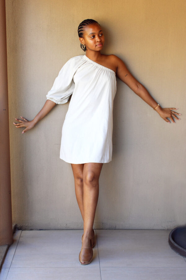 1-arm-Linen Dress - Image 4